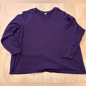 Lands' End Deep Purple Top